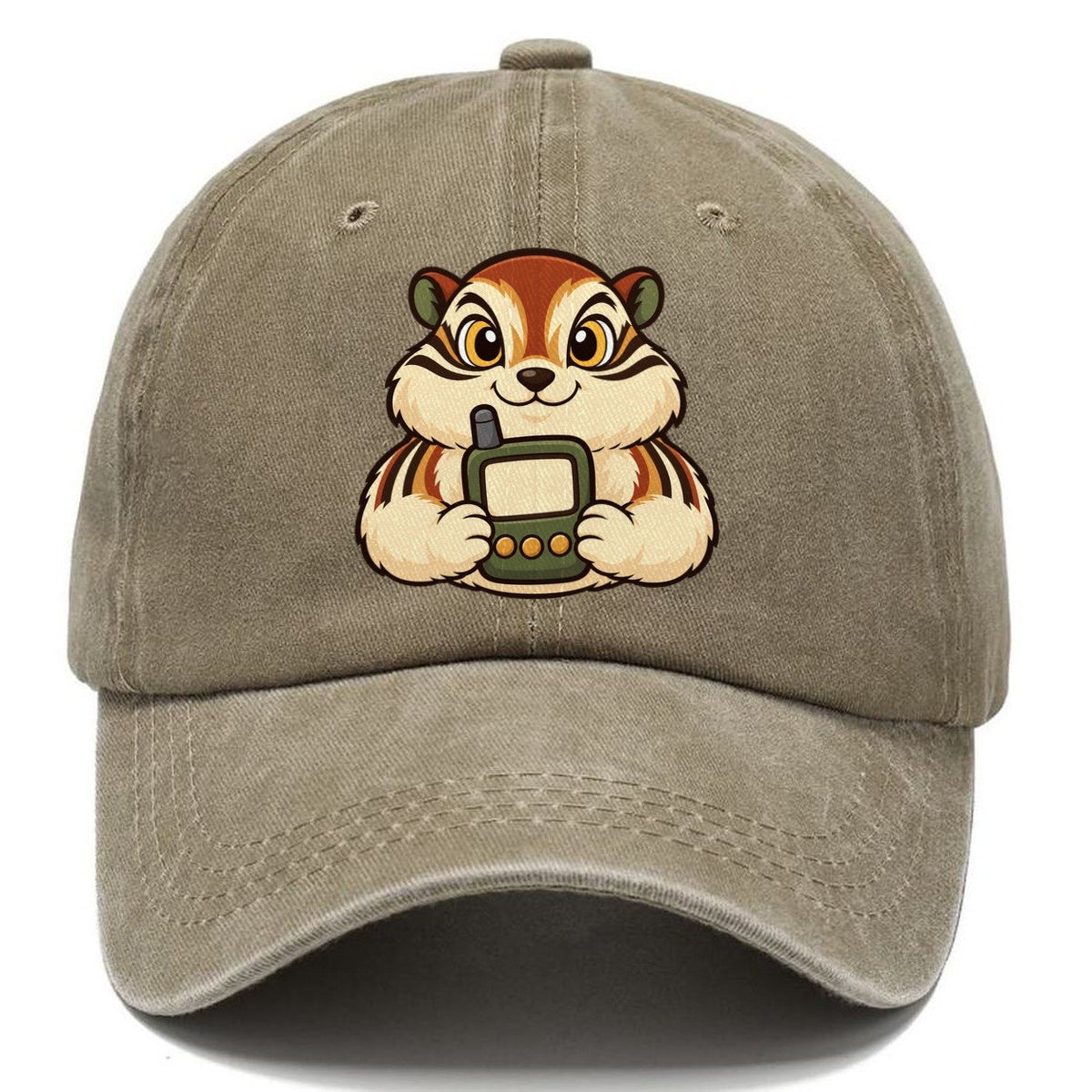 Chipmunk With A Locator Geocaching Classic Cap – Warm Sand