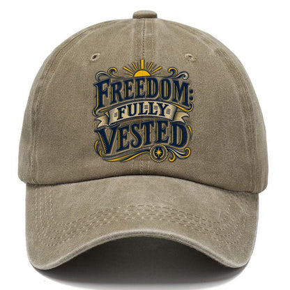 Freedom Fully Vested Retired Living Classic Cap – Warm Sand