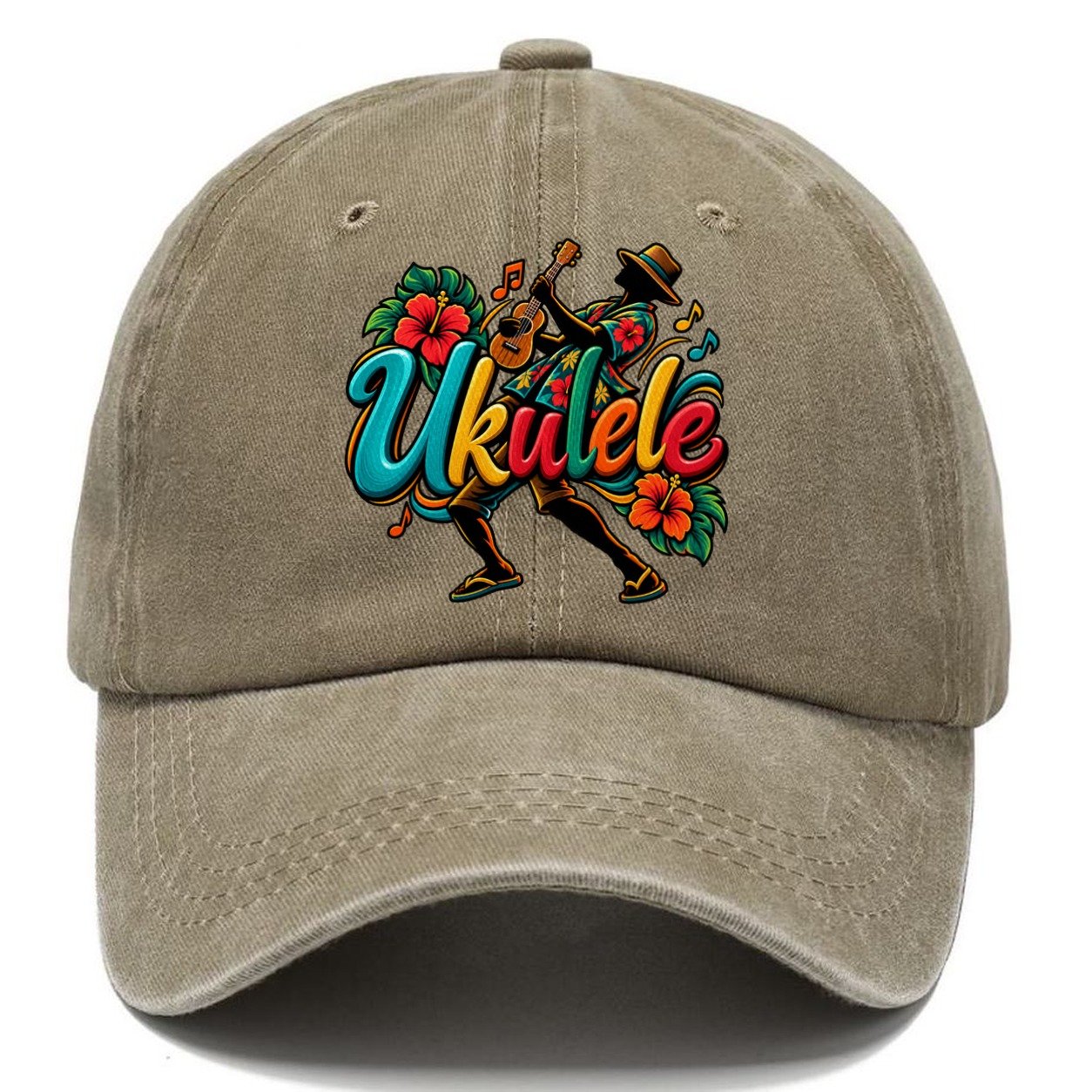 Ukulele Wordmark Music Instruments Classic Cap – Warm Sand