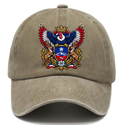Chile Heraldic Crest Country Logos Classic Cap – Warm Sand