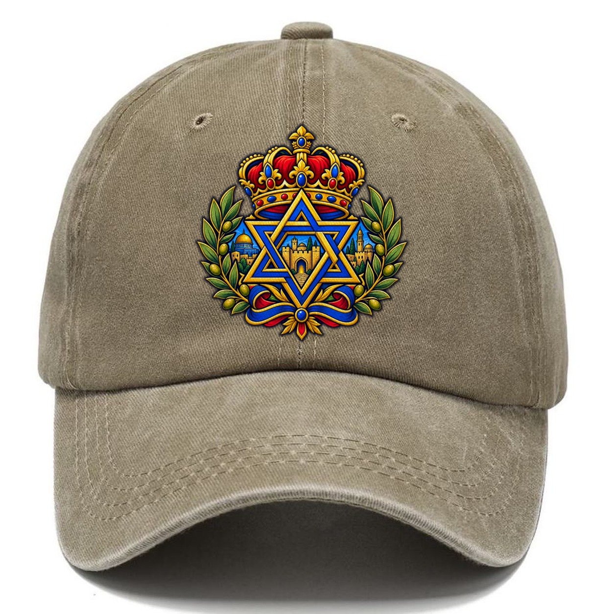 Crown Of David Jerusalem Classic Cap – Warm Sand
