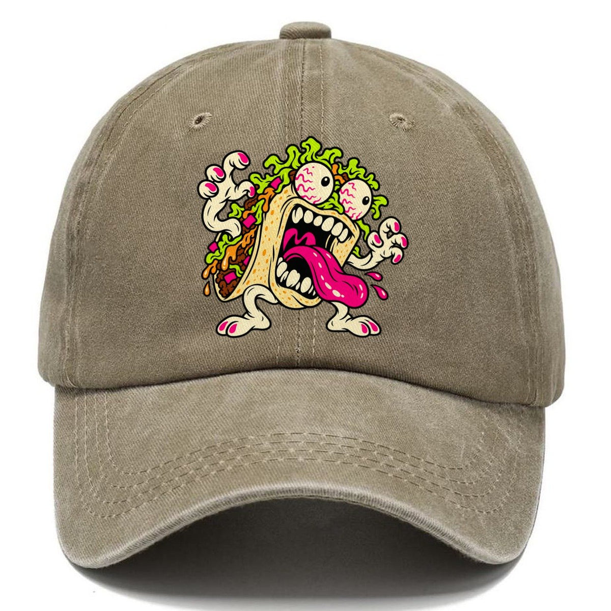 Screaming Taco Crazy Styles Classic Cap – Warm Sand