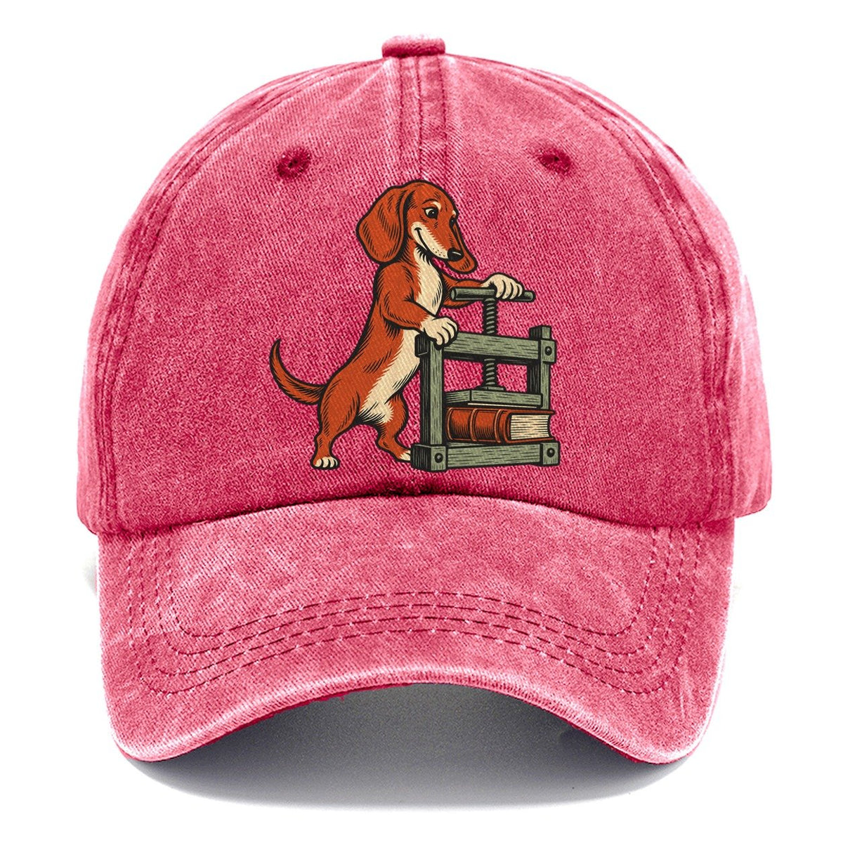 Dachshund Bookbinder Sundown Familiars Classic Cap – Pomegranate Blush