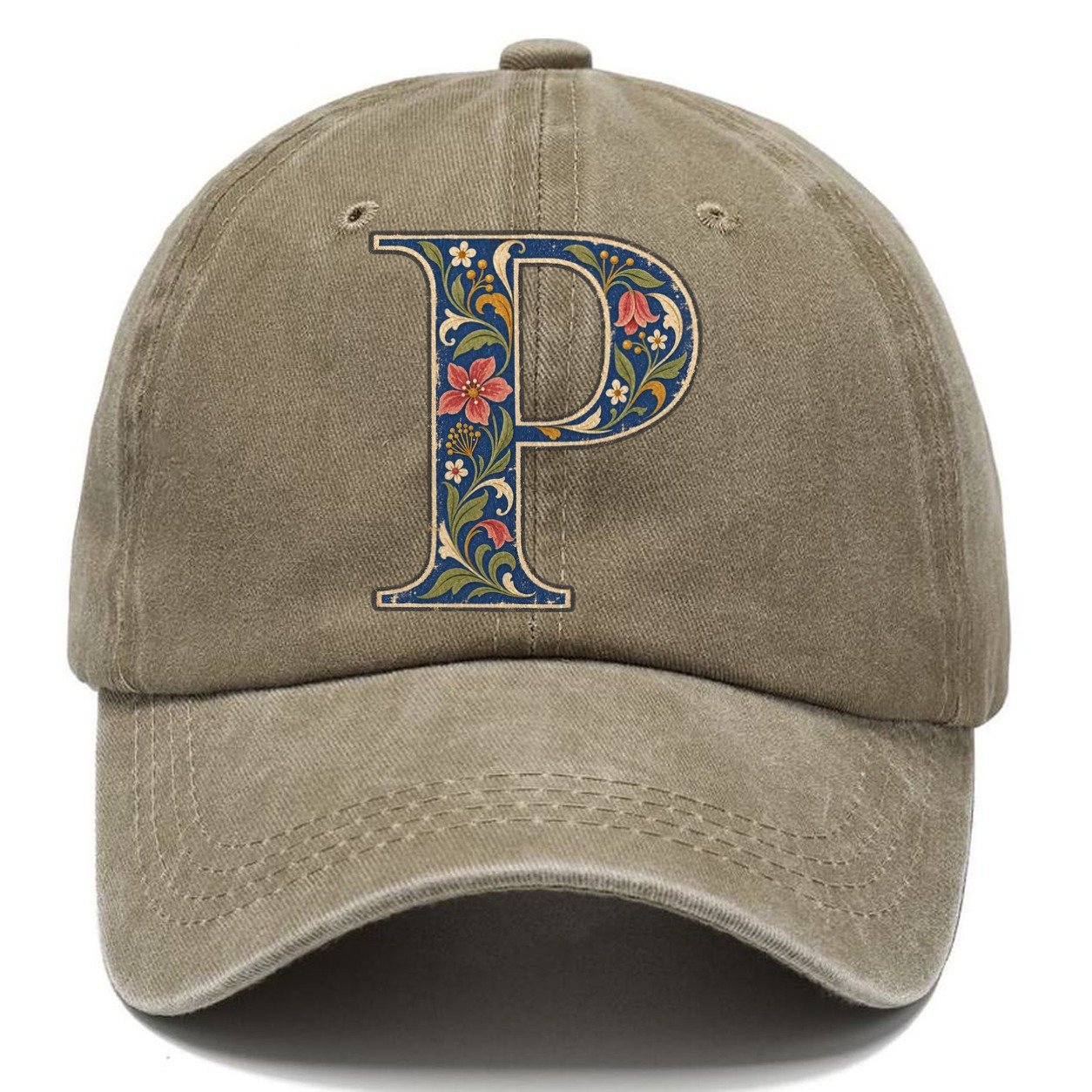 Wildflower P Monogram Classic Cap – Warm Sand