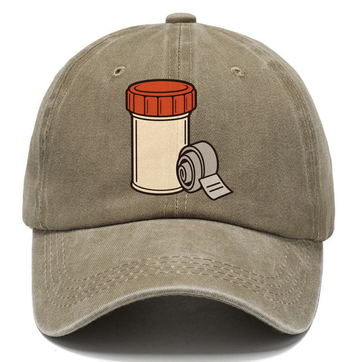 Micro Tube And Log Roll Geocaching Classic Cap – Warm Sand