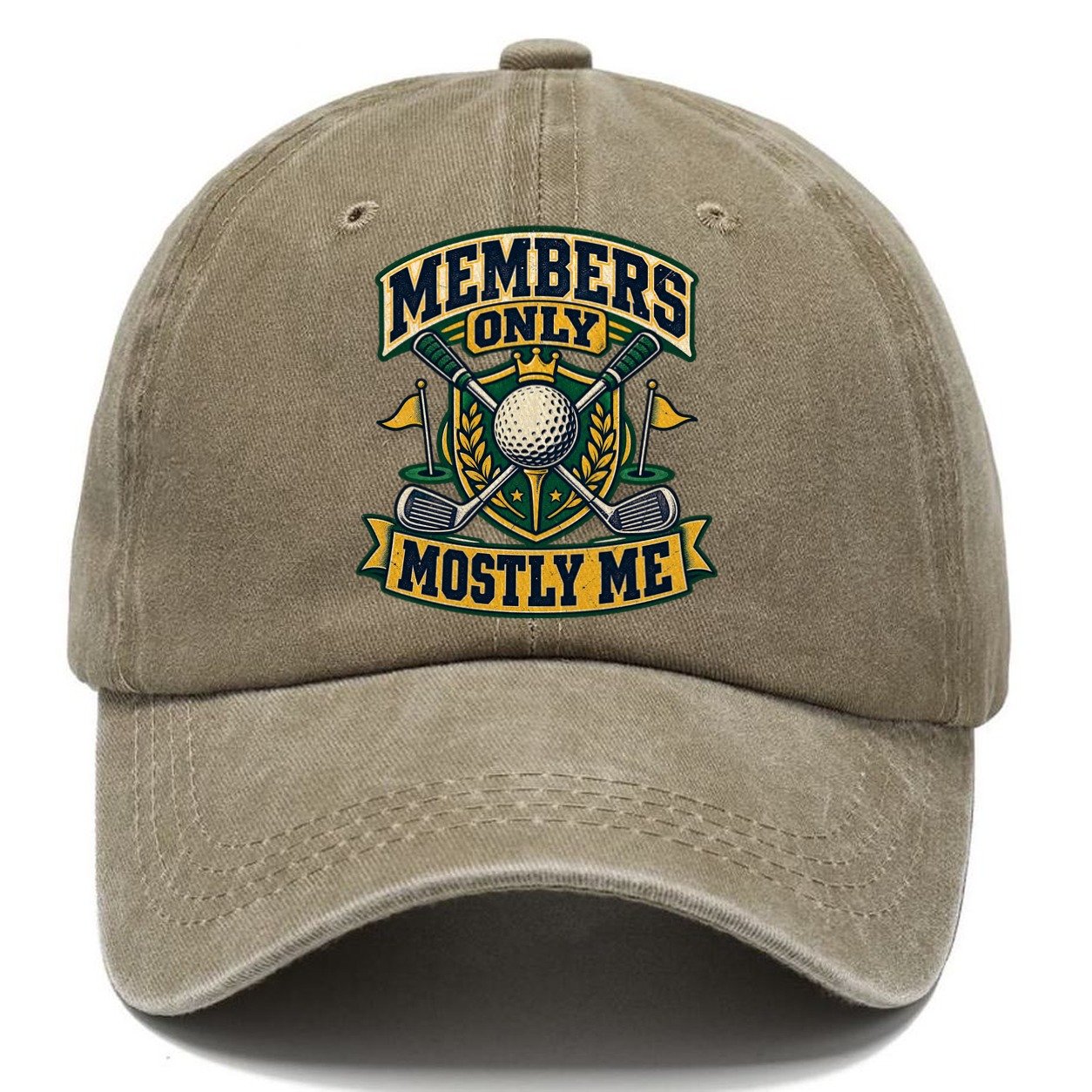 Members Only Mostly Me Golf Life Classic Cap – Warm Sand