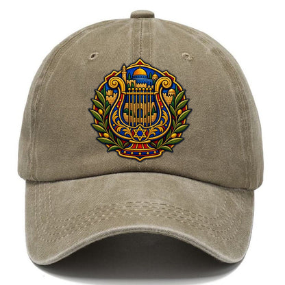 Harp Of David Jerusalem Classic Cap – Warm Sand