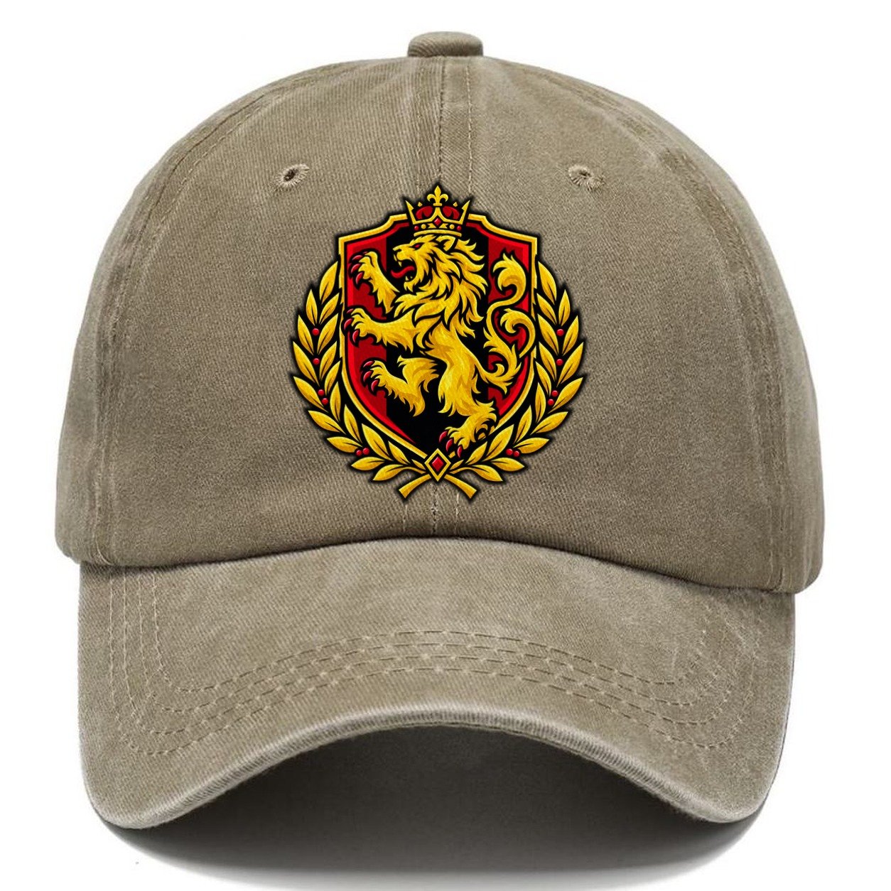Belgium Minimal Emblem Country Logos Classic Cap – Warm Sand