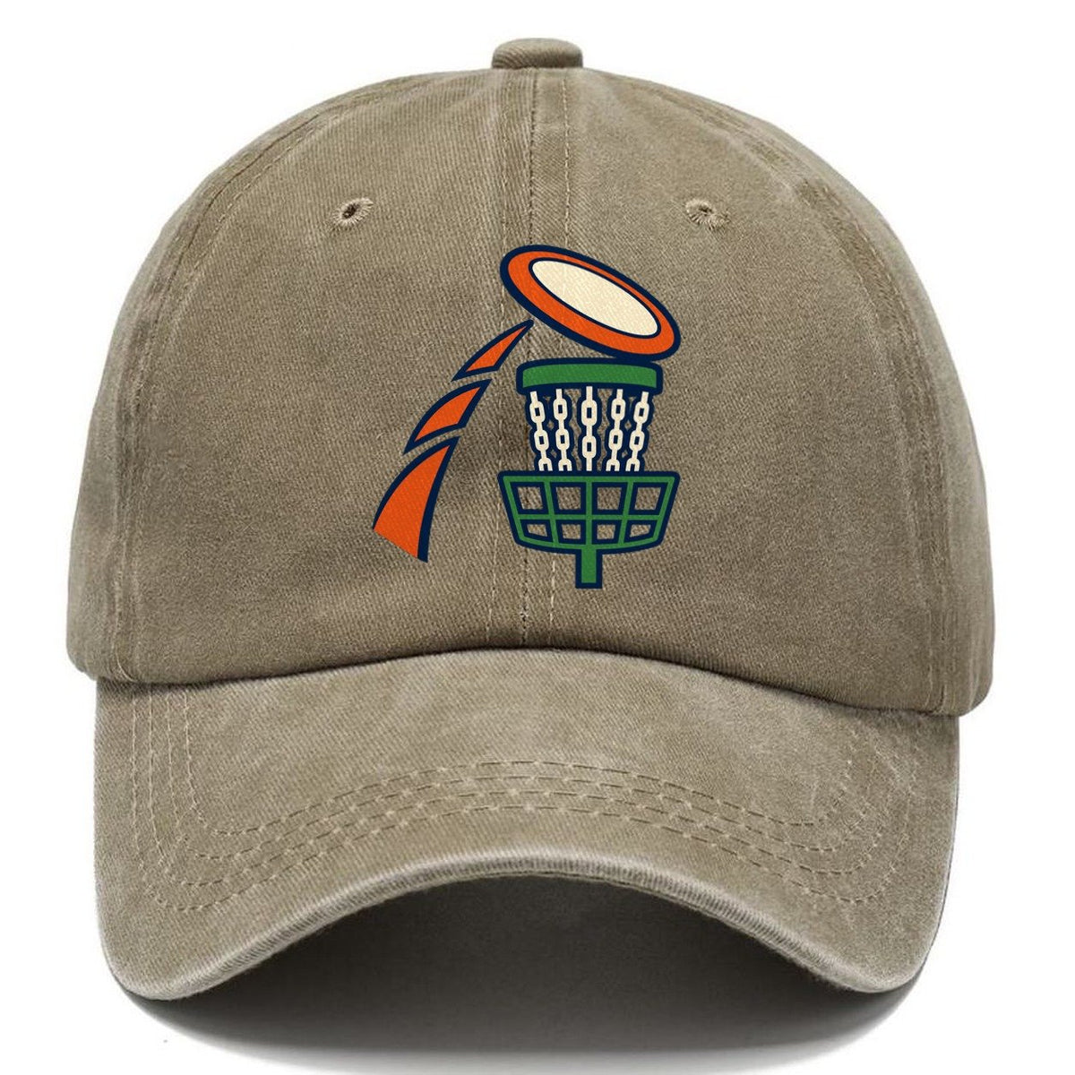 Disc Landing Arc Disc Golf Classic Cap – Warm Sand