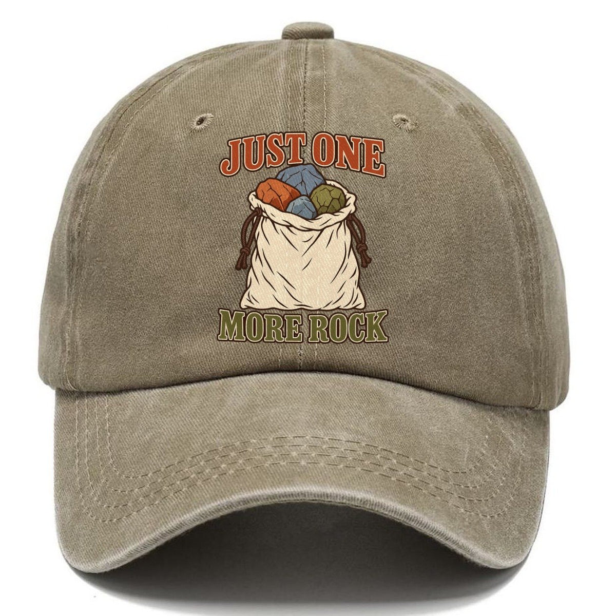 Just One More Rock Rocks And Minerals Classic Cap – Warm Sand
