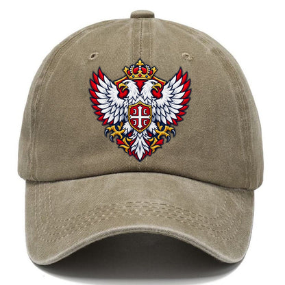 Serbia Minimal Emblem Country Logos Classic Cap – Warm Sand