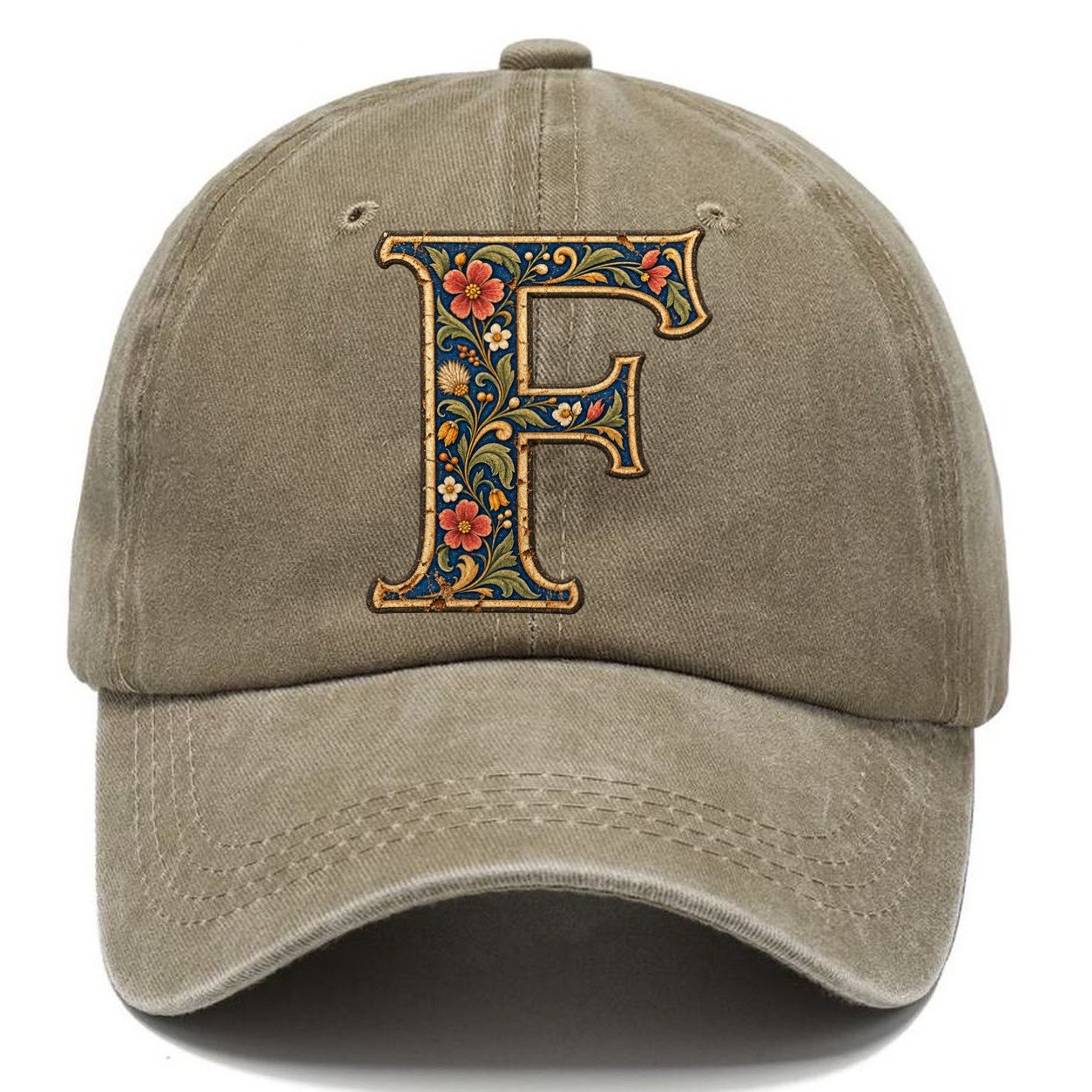 Wildflower F Monogram Classic Cap – Warm Sand