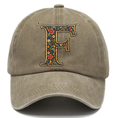 Wildflower F Monogram Classic Cap – Warm Sand