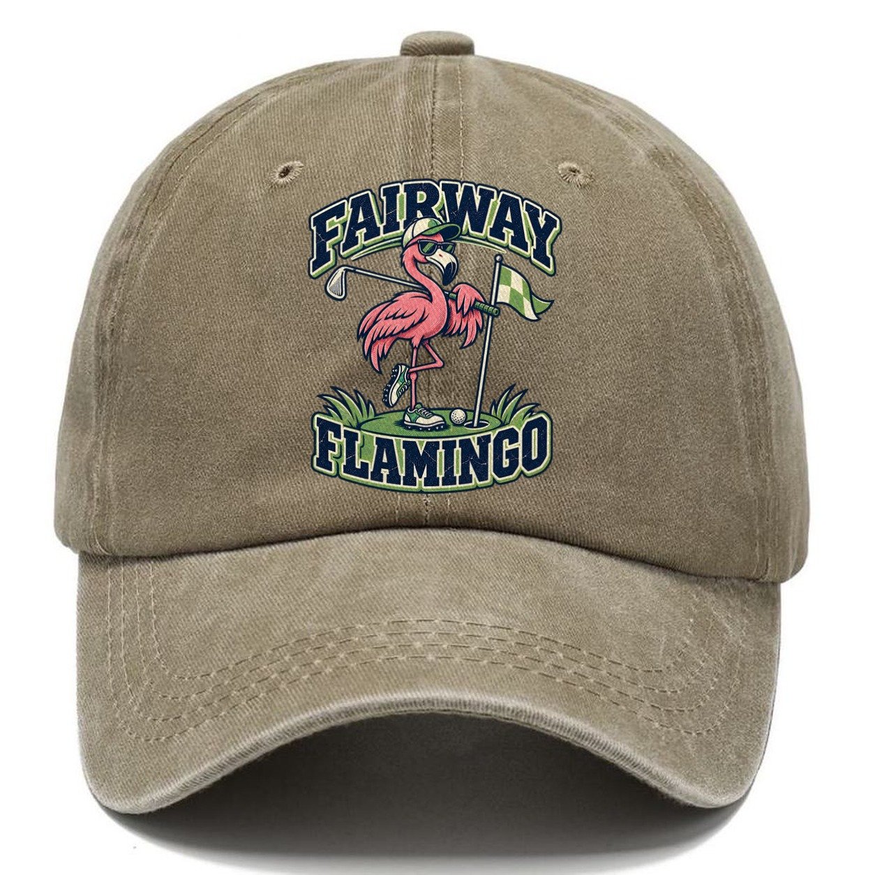 Fairway Flamingo Golf Life Classic Cap – Warm Sand
