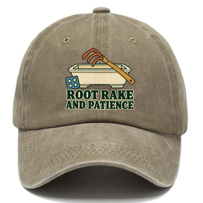 Root Rake And Patience Bonsai Classic Cap – Warm Sand