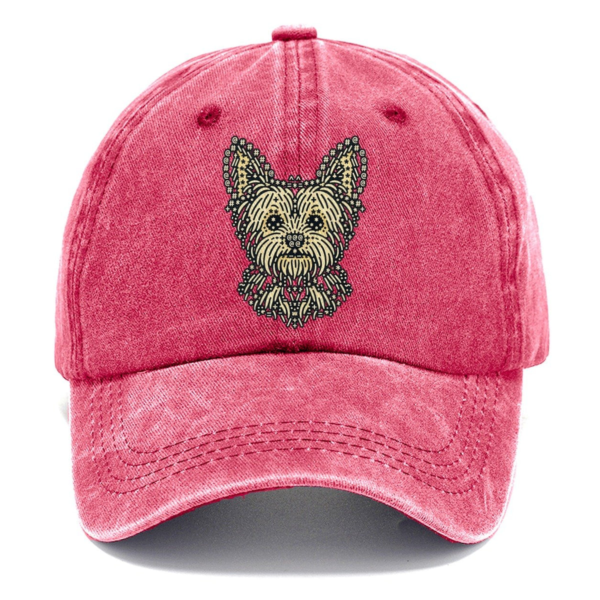 Yorkie Fringe Face Classic Cap – Pomegranate Blush