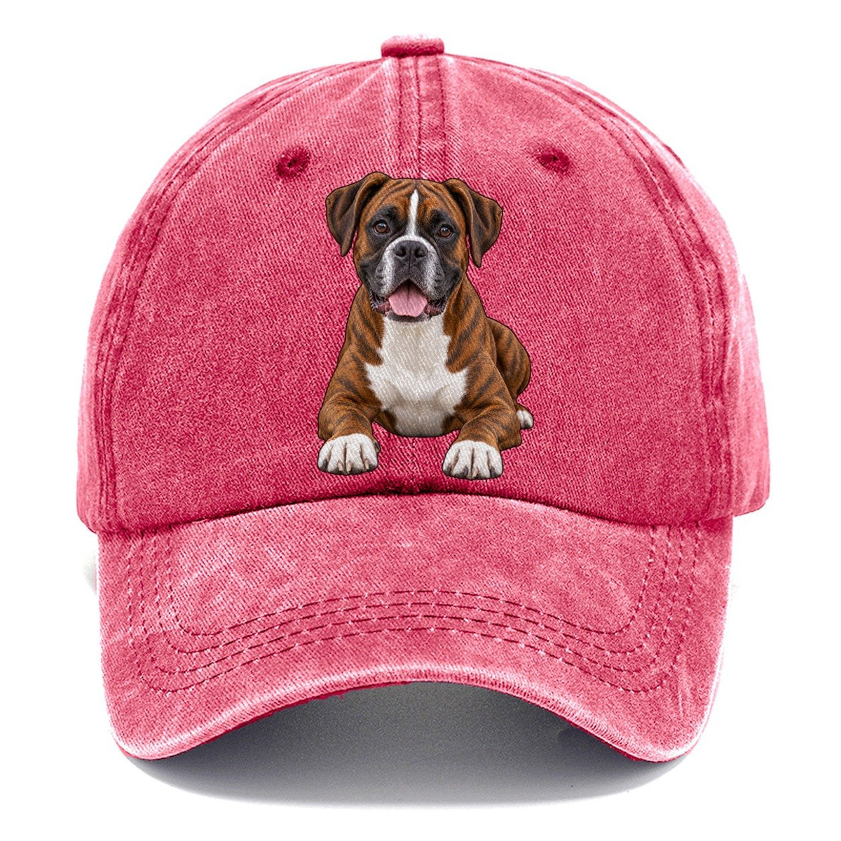 Brindle Boxer Classic Cap – Pomegranate Blush