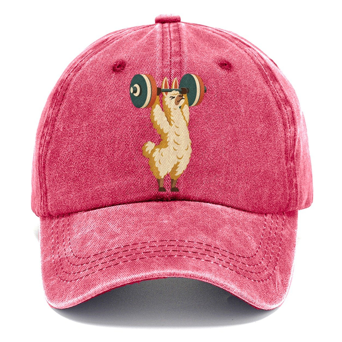 Llama Overhead Carry Animal Lifters Classic Cap – Pomegranate Blush