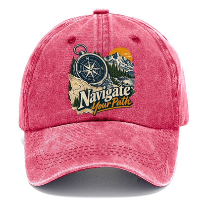 Navigate Your Path Compass Classic Cap – Pomegranate Blush