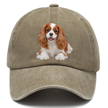 Cavalier King Charles Spaniel Lying Down Top Breeds Classic Cap – Warm Sand