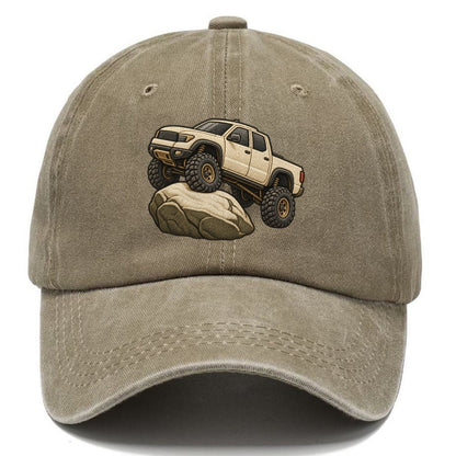 Lifted Pickup On A Boulder Off Roading And Overlanding Classic Cap – Warm Sand