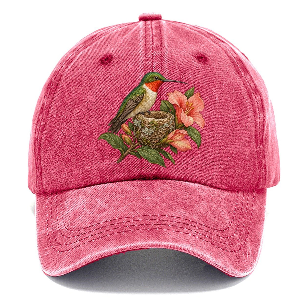Hummingbird Nest Guardian Everyday Originals Classic Cap – Pomegranate Blush