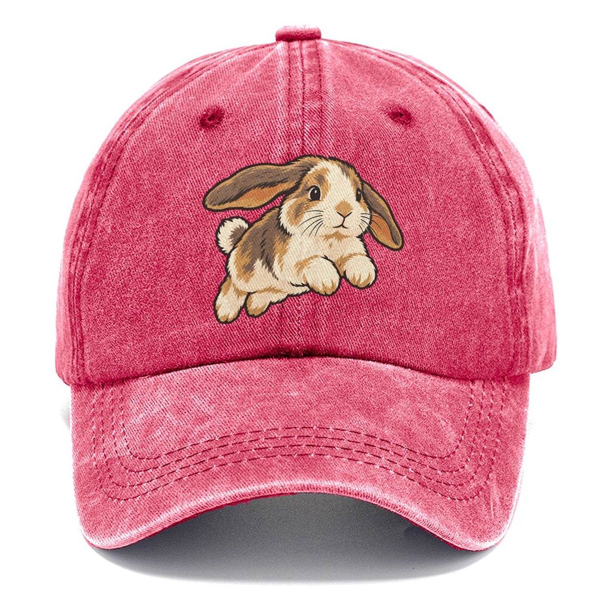 Rabbit Gentle Hop Small Pet Logos Classic Cap – Pomegranate Blush