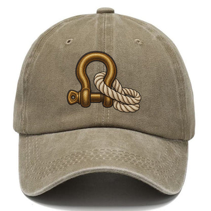 Bow Shackle And Coiled Rope Off Roading And Overlanding Classic Cap – Warm Sand