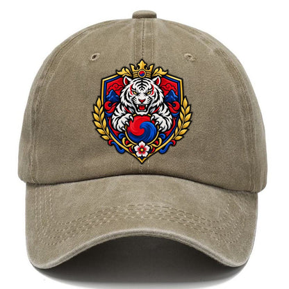 South Korea Heraldic Crest Country Logos Classic Cap – Warm Sand