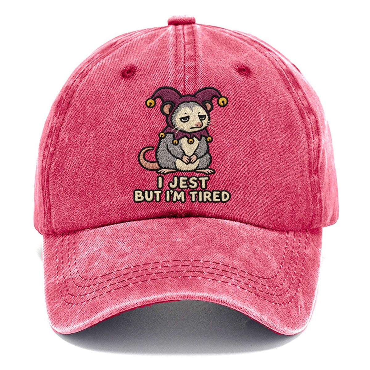 Possum Jester Weary Court Classic Cap – Pomegranate Blush