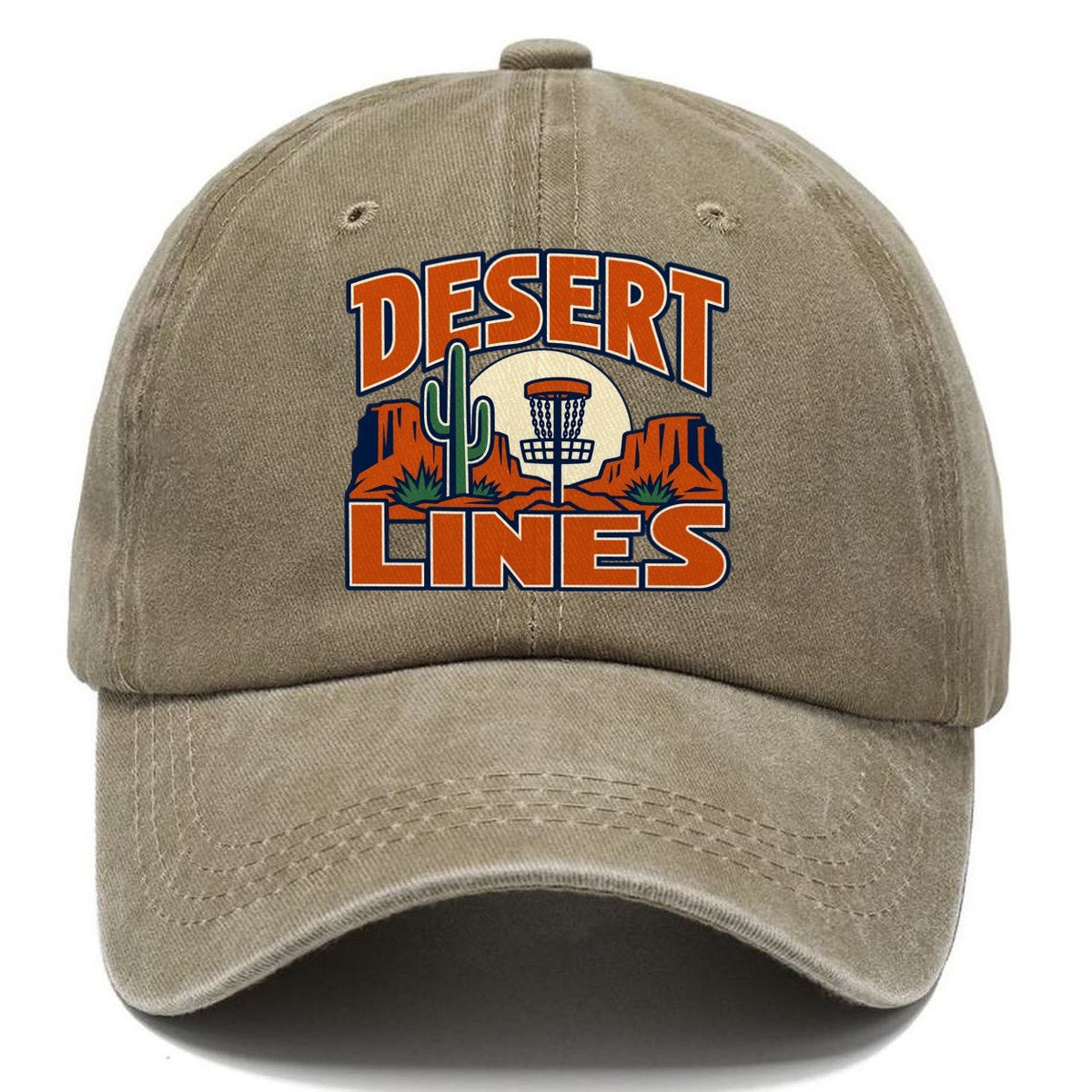 Desert Lines Disc Golf Classic Cap – Warm Sand