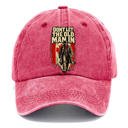 Don't Let The Old Man In Canada Woodcut Classic Cap – Pomegranate Blush