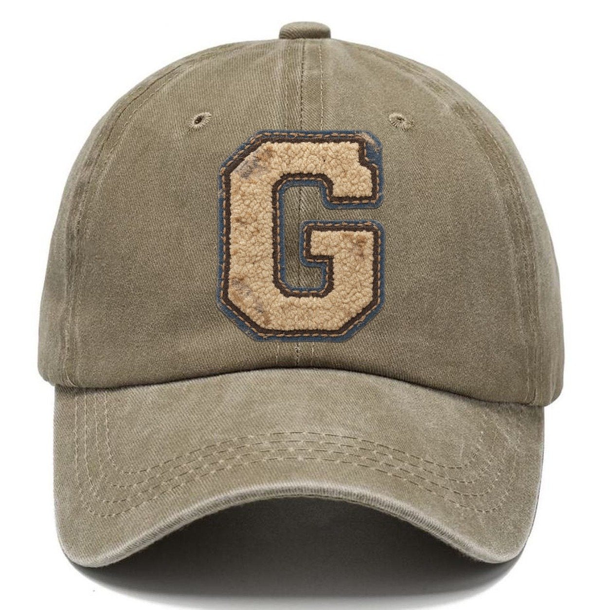Varsity Chenille G Monogram Classic Cap – Warm Sand