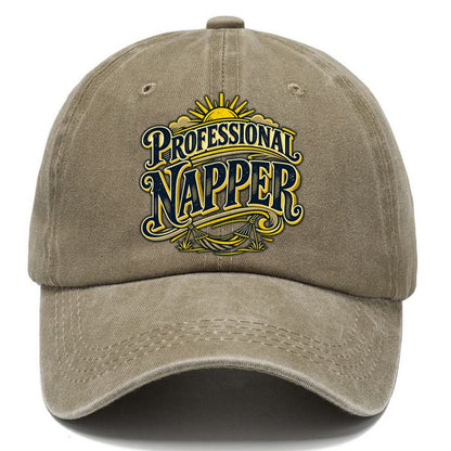 Professional Napper Retired Living Classic Cap – Warm Sand