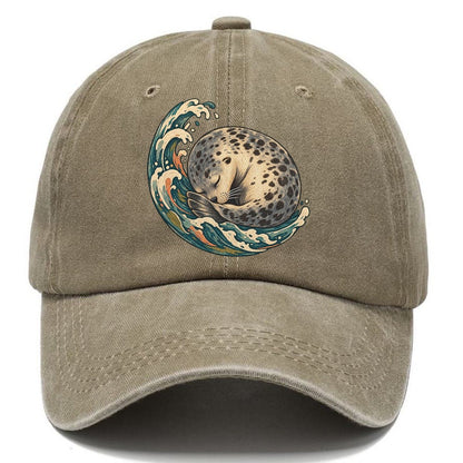 Sleeping Seal Tide Crescent Gentle Wild Classic Cap – Warm Sand
