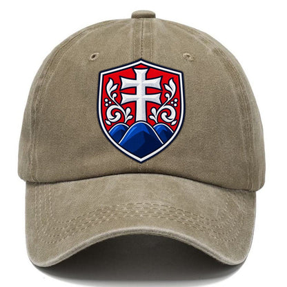 Slovakia Minimal Emblem Country Logos Classic Cap – Warm Sand