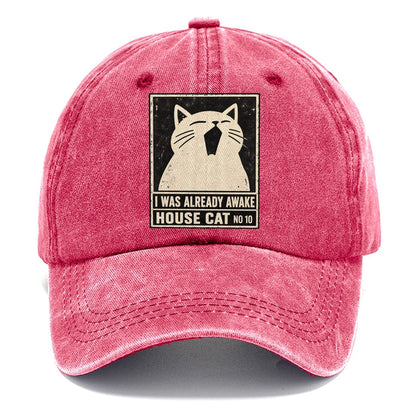 I Was Already Awake Neko Says No Classic Cap – Pomegranate Blush