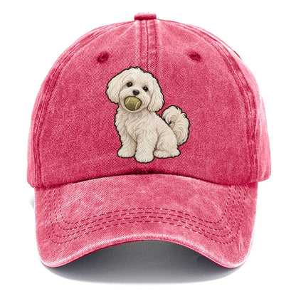Maltese Tennis Ball Fan Favorites Classic Cap – Pomegranate Blush