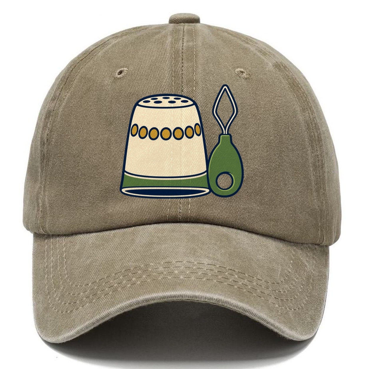Thimble And Threader And Needlework Classic Cap – Warm Sand
