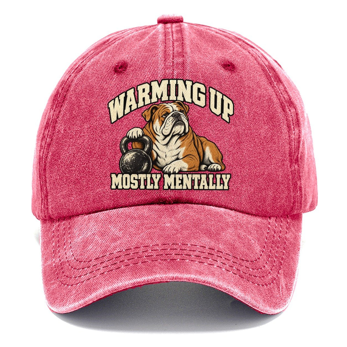 Bulldog Warmup Negotiations Character Club Classic Cap – Pomegranate Blush