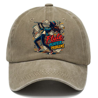 Flute Player Problems Music Instruments Classic Cap – Warm Sand