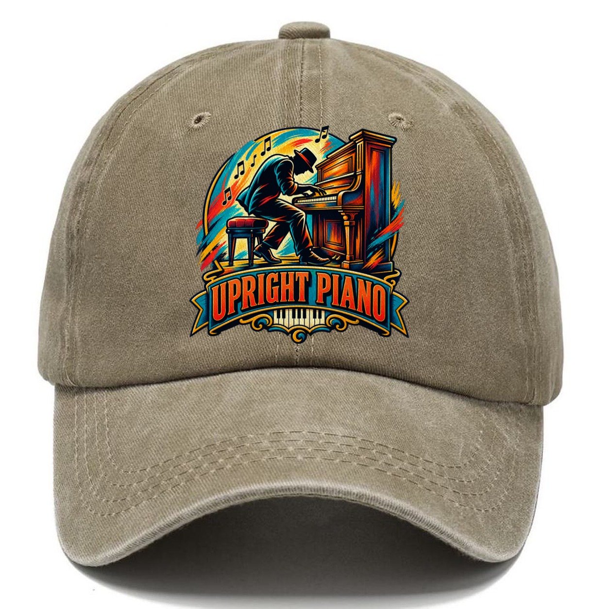 Upright Piano Crest Music Instruments Classic Cap – Warm Sand