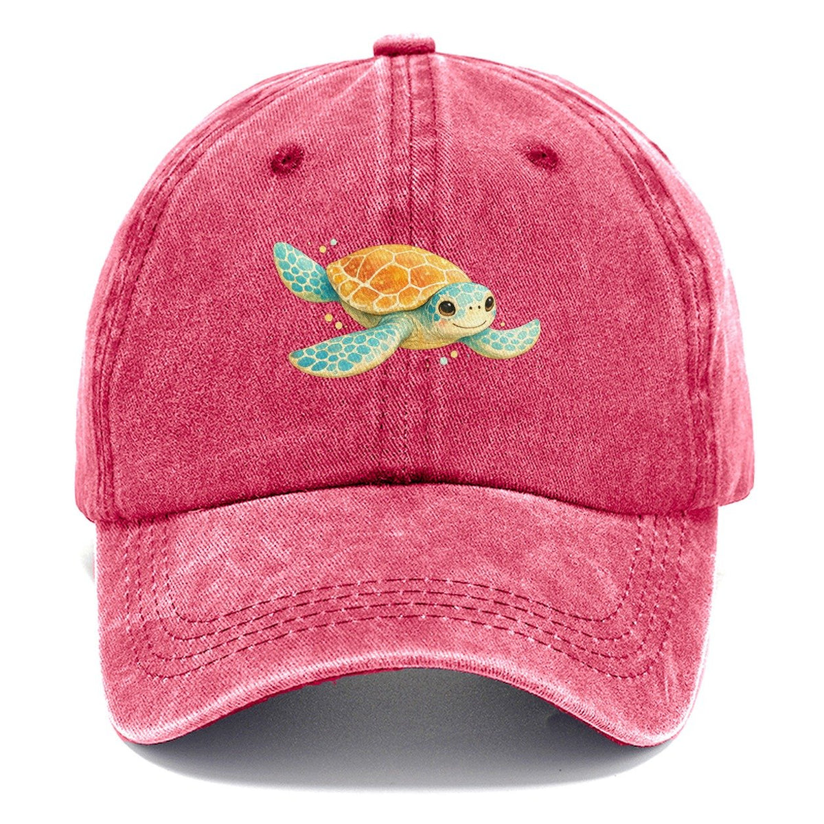 Watercolor Sea Turtle Classic Cap – Pomegranate Blush