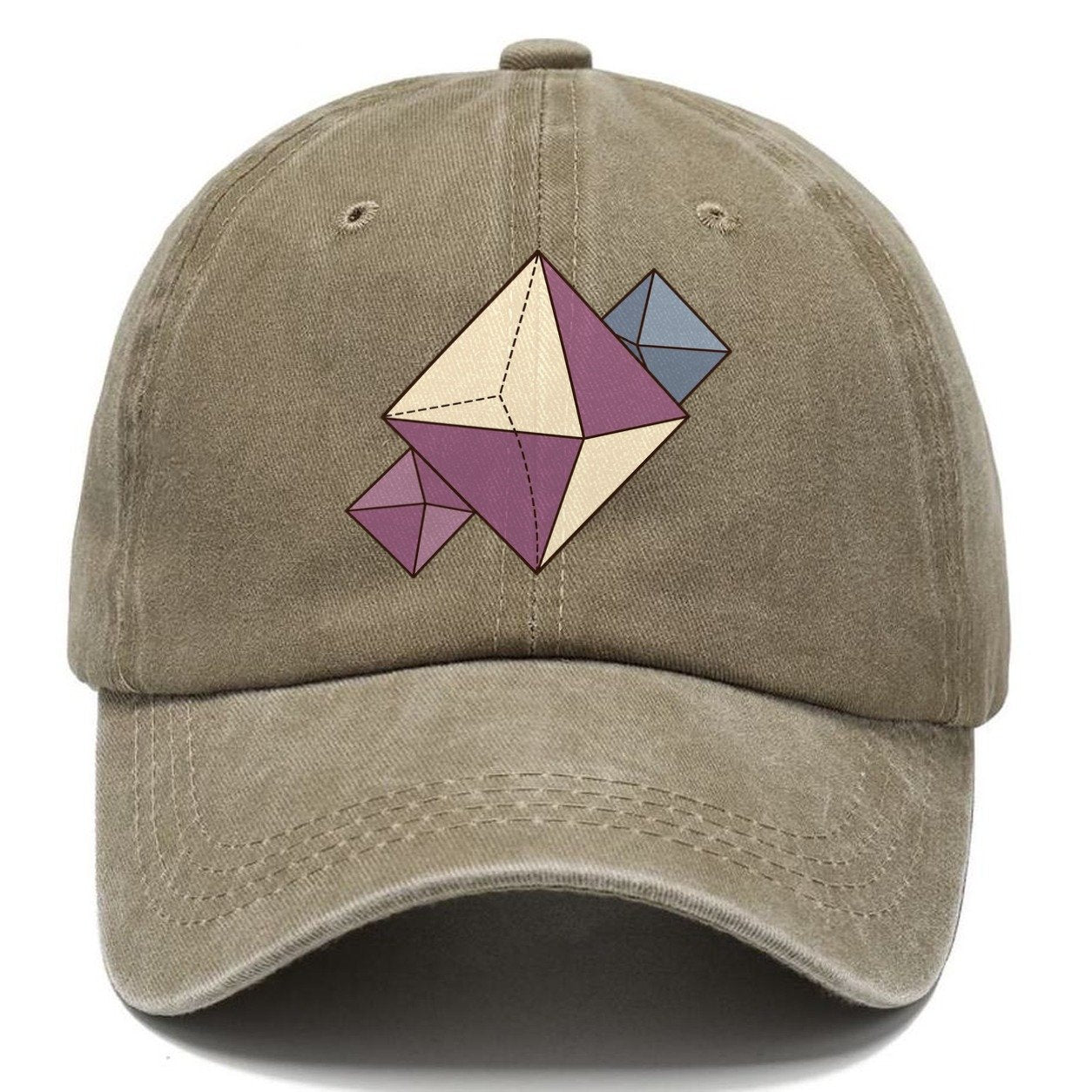 Fluorite Crystal Geometry Rocks And Minerals Classic Cap – Warm Sand