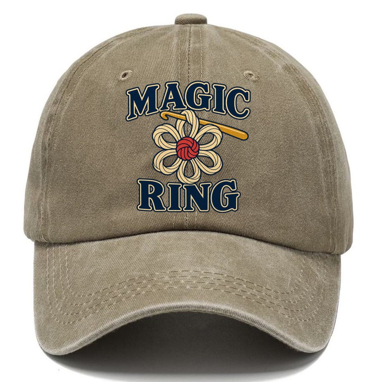 Magic Ring Yarn Crafts Classic Cap – Warm Sand