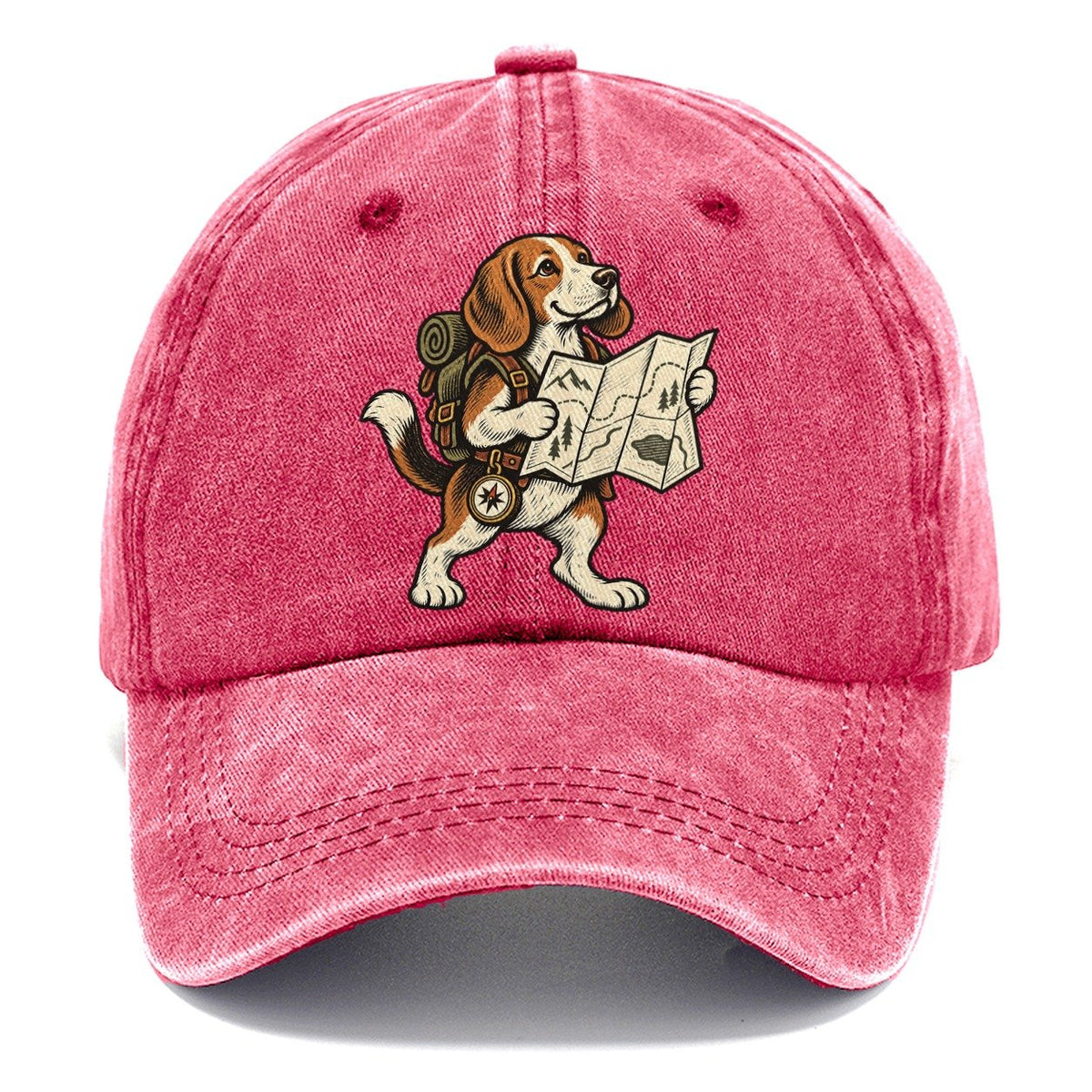 Beagle Trail Cartographer Sundown Familiars Classic Cap – Pomegranate Blush