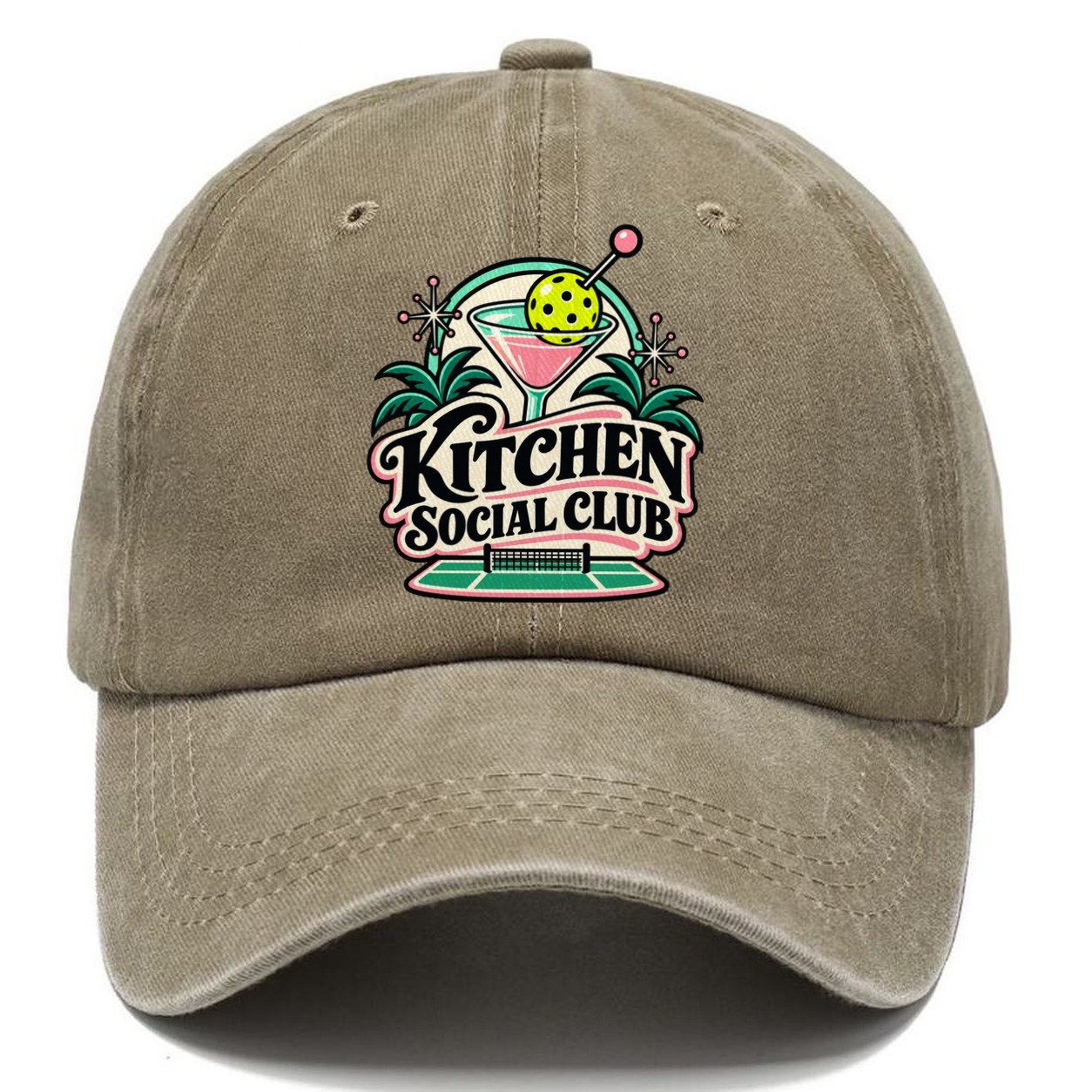 Kitchen Social Club Pickleball Life Classic Cap – Warm Sand