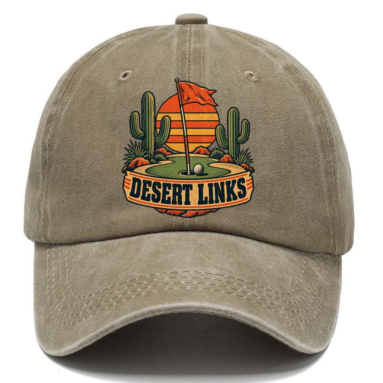 Desert Links Golf Life Classic Cap – Warm Sand