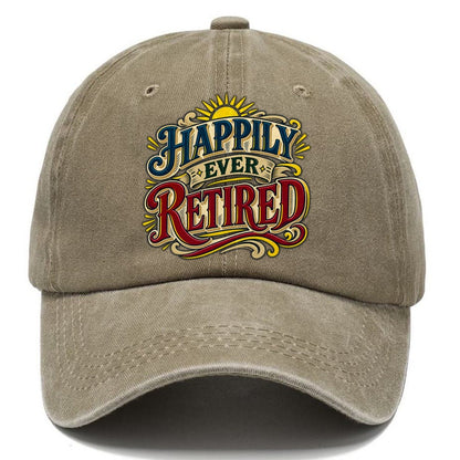 Happily Ever Retired Retired Living Classic Cap – Warm Sand