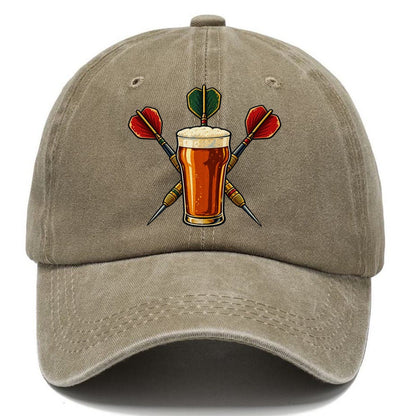 Pub Darts And Unbranded Pint Uk Culture Heritage Classic Cap – Warm Sand